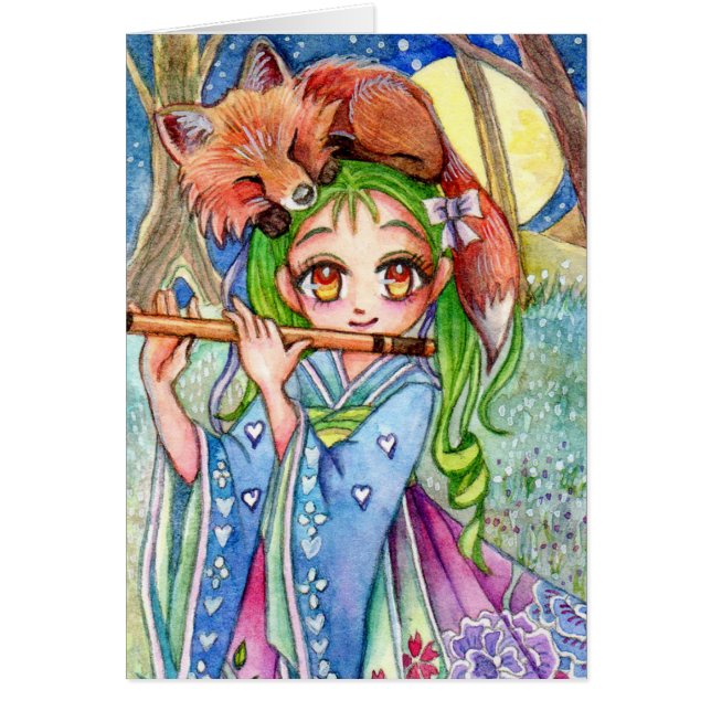 Mädchen mit Sleepy Fox (Vorne)
