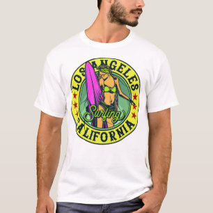 Mädchen mit Surfbrett 1 T-Shirt