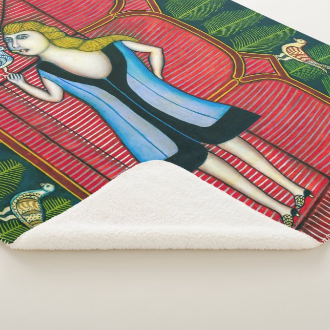 Mädchen mit Tauben | Morris Hirshfield | Sherpadecke (3/4)