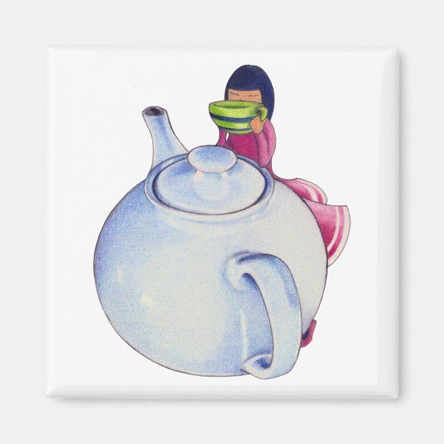 Mädchen mit Tea Magnet (Vorne)