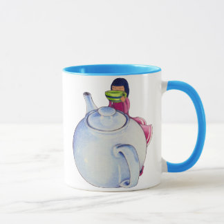 Mädchen mit Tee-Tasse Tasse