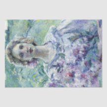 Mädchen mit violetten Blumen (von Robert Reid)