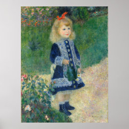 Mädchen mit Wasserkocher von Auguste Renoir Poster