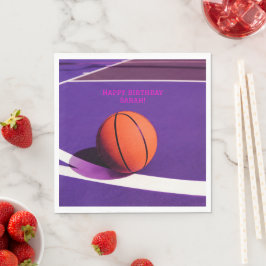 Mädchen Moderne Sportkids Lila Court Basketball Serviette