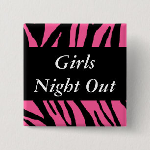 Mädchen-Nacht heraus Button