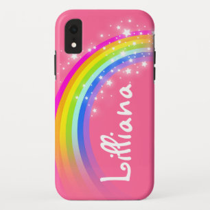 Mädchen nennen Regenbogen rosa farbig Case-Mate iPhone Hülle
