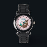 Mädchen Niedlich Pink Fluss Otter Blume und Name K Armbanduhr<br><div class="desc">Diese wunderschöne und gürtelhafte Kinderuhr besticht durch einen wunderschönen,  handgezeichneten Cartoon mit Blume und Flussalgen. Dieses hübsche Design bietet auch einen Platz,  wo Sie Ihren Mädchennamen hinzufügen können. Das perfekte Oter-Thema,  Wildlife-Design für Ihre Kleinen!</div>