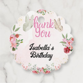 Mädchen Niedlich Pink Lila Butterfly Kindergeburts Geschenkanhänger