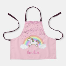 Mädchen Niedlich Rosa Einhorn Regenbogen Personali