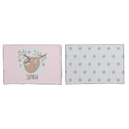 Mädchen Niedlich schlafend Schlaf Schlaf Tier und Kissenbezug