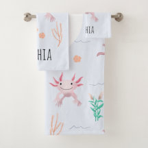 Mädchen Niedlich und modern rosa Axolotl Muster Ki