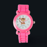 Mädchen Niedliche Jungle Tiger Kinder Armbanduhr<br><div class="desc">Diese niedliche Kinderuhr bietet eine wunderschöne Dschungeltiger-Illustration,  klare Zahlen und einen Ort,  wo Sie Ihren Mädchennamen in einem lustigen,  minimalistischen Schriftart hinzufügen können. Das perfekte Geschenk für alle Tierfreunde!</div>