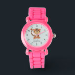 Mädchen Niedliche Jungle Tiger Kinder Armbanduhr<br><div class="desc">Diese niedliche Kinderuhr bietet eine wunderschöne Dschungeltiger-Illustration,  klare Zahlen und einen Ort,  wo Sie Ihren Mädchennamen in einem lustigen,  minimalistischen Schriftart hinzufügen können. Das perfekte Geschenk für alle Tierfreunde!</div>