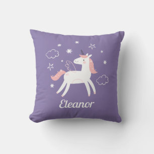 Mädchen Niedliche Personalisierte Einhorn Kissen