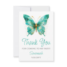 Mädchen Niedlicher Aquamariner Schmetterling 1. Ge