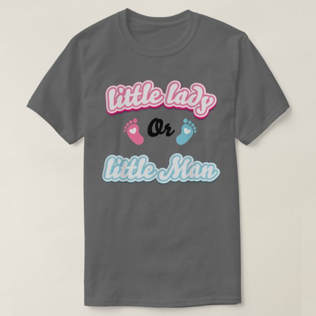 Mädchen oder Junge Geschlecht offenbaren Party, kl T-Shirt (Design vorne)