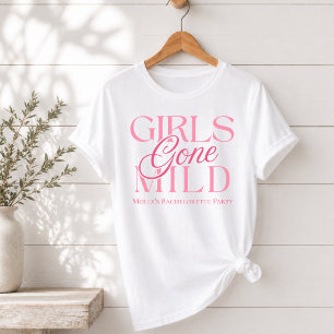 Mädchen ohne Hemmungen Rosa Spa Junggesellinnenabs T-Shirt