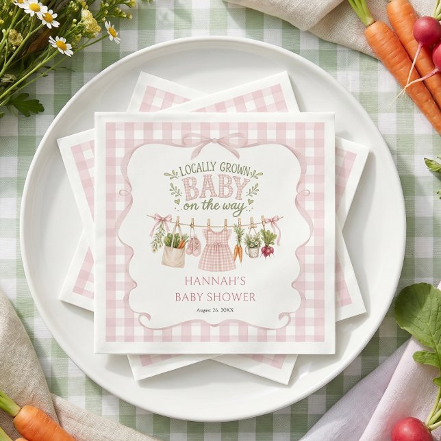Mädchen-Ortlich-Gezogen-Baby-Party Serviette (Von Creator hochgeladen)