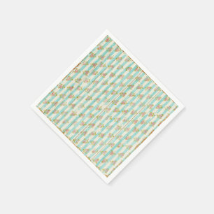 Mädchen Pastell Blau Blumen Landhaus Stil Tee Part Serviette