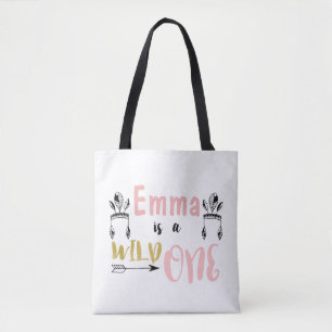Mädchen-personalisierte wilde Baby-Tasche
