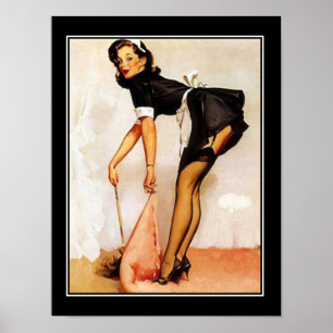 Mädchen Pin-up klassisches Poster