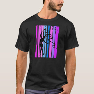 Mädchen Pink Rhythmische Gymnastik 13. Geburtstag  T-Shirt