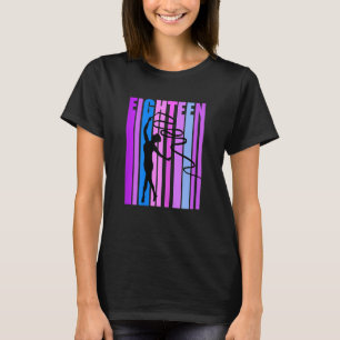 Mädchen Pink Rhythmische Gymnastik 18. Geburtstag T-Shirt