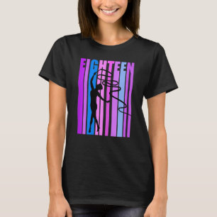 Mädchen Pink Rhythmische Gymnastik 18. Geburtstag T-Shirt