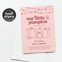 Mädchen Pink Unsere kleine Pumpkin erste Geburtsta