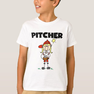 Mädchen-Pitcher-T-Shirts und Geschenke T-Shirt