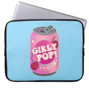 Mädchen-Pop-Kirschen-Sodawasser-Dose   Retro Y2K R Laptopschutzhülle