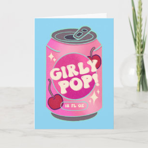 Mädchen-Pop-Kirschtodose Retro Y2K Rosa Karte