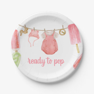Mädchen-Popsicle-Baby-Party Pappteller