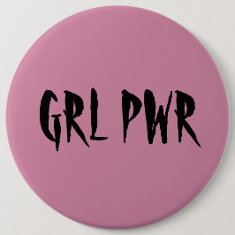 Mädchen-Power-Abzeichen-Rosa Button