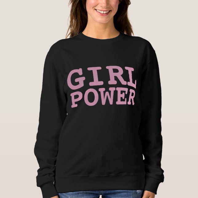 MÄDCHEN POWER BLACK T - Shirt & Sweatshirts (Vorderseite)