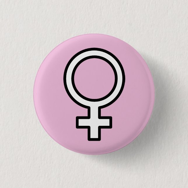 Mädchen-Power-Button Button (Vorderseite)