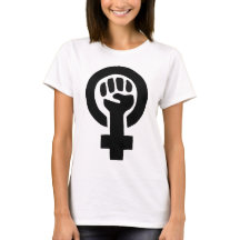 Mädchen-Power-Feminist-Symbol