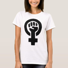 Mädchen-Power-Feminist-Symbol T-Shirt