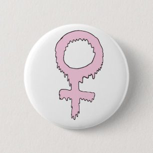Mädchen-Power-Knopf Button