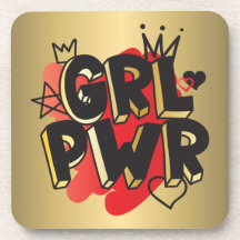 MÄDCHEN, POWER, Kronen & Herzen, Rot & Gold