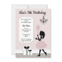 Mädchen-Prinzessin Invite, Tee-Party Einladung