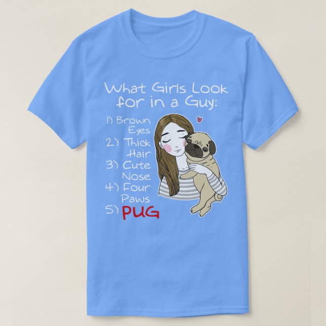 Mädchen pug T-Shirt (Design vorne)