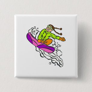 Mädchen-Pullover Button