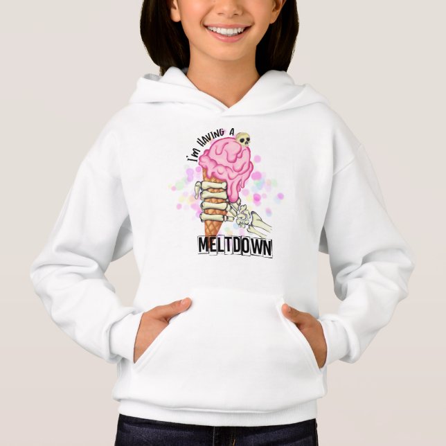 Mädchen Pullover Hoodie (Vorderseite)