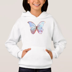 Mädchen Pullover Hoodie Antique Blauer Schmetterl