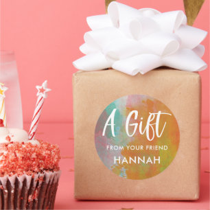 Mädchen Rainbow Birthday Stickers