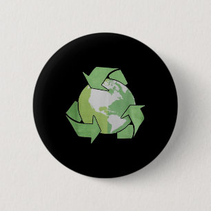 Mädchen Recycling, Recycling Kinder, Recycling für Button