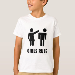 Mädchen-Regel-Druck T-Shirt