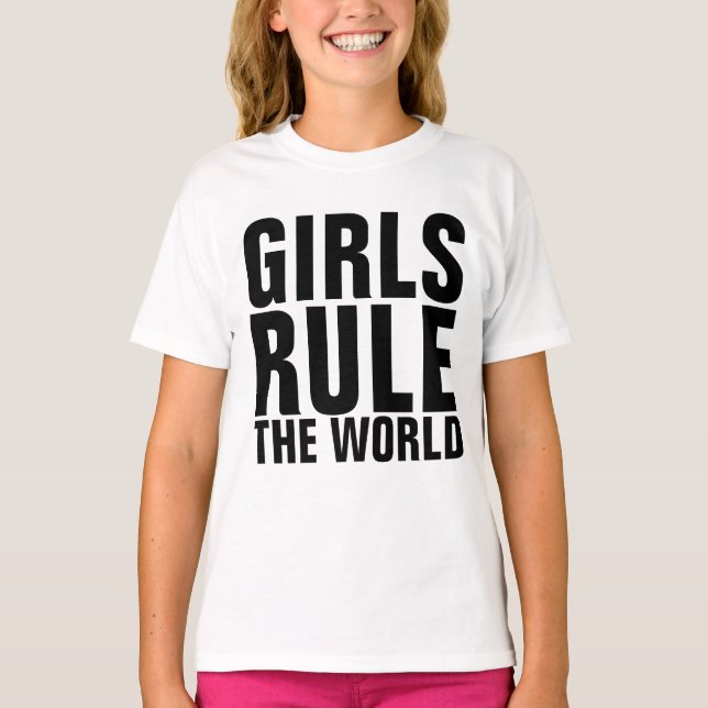 MÄDCHEN REGELN DIE WELTKINDER T - Shirt (Vorderseite)