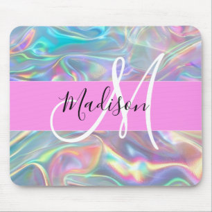 Mädchen Regenbogen Holografisches Irisierendes Mon Mousepad